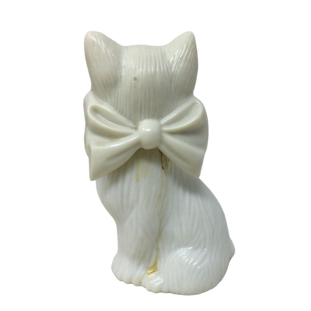 Vintage Sweet Honesty Avon Topaze Cologne/Perfume In Cat With Bow Shaped Bottle View 4